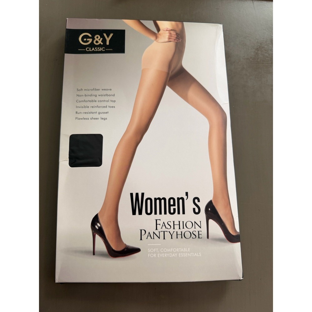 G&Y 3 Pairs Women's Sheer‎ Tights, Color Nude - Size Large